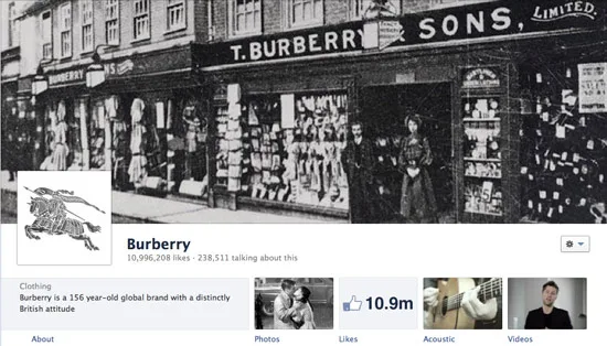 New Facebook Timeline for Brands: Cover image list
