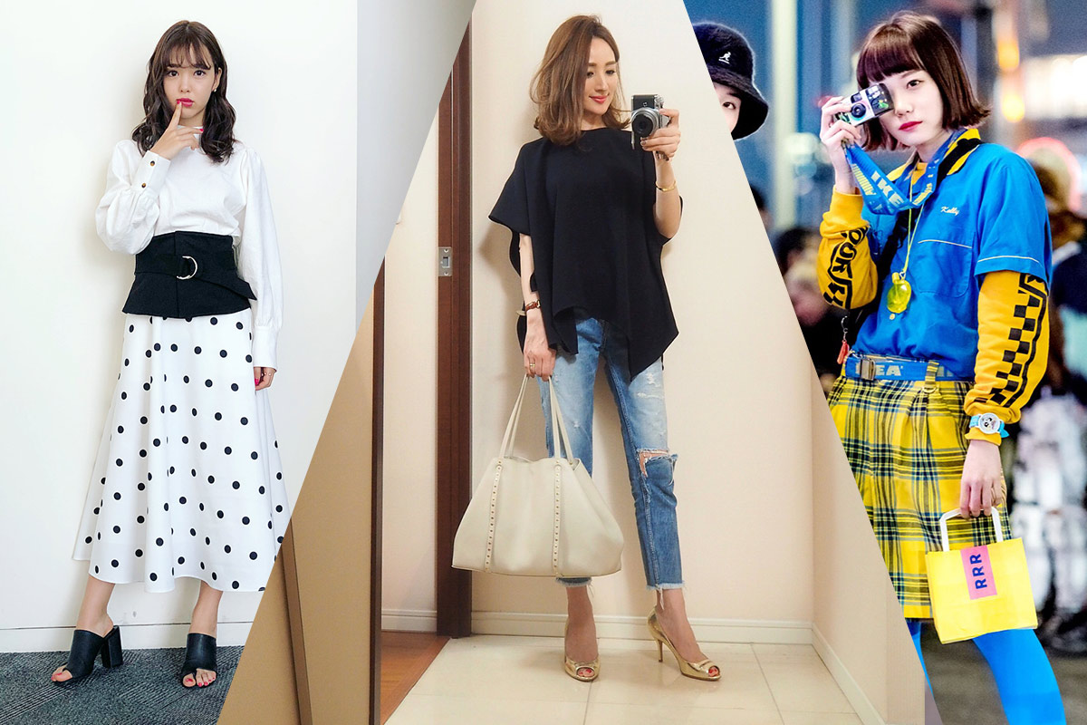 5 female Japanese fashion Influencer tribes